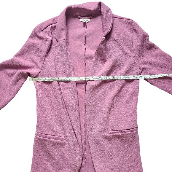 Maurices Womens XS Pink Blazer 3/4 Sleeve Lightweight Business Preppy Girly - Picture 9 of 9